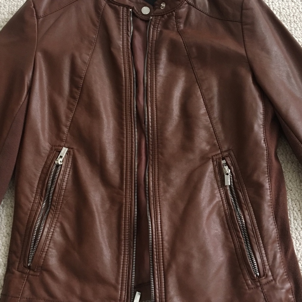EXPRESS (minus the) leather jacket, brown